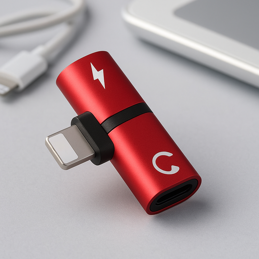 Adaptateur 2-en-1 charge et audio pour iPhone