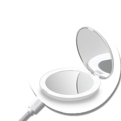Miroir de maquillage LED rechargeable 1X/10X