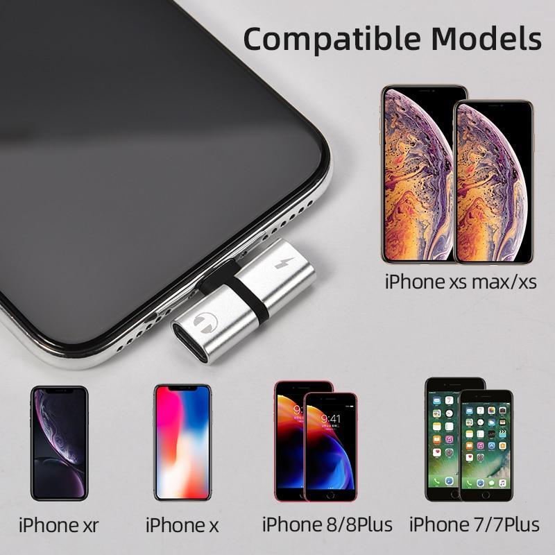 Adaptateur 2-en-1 charge et audio pour iPhone
