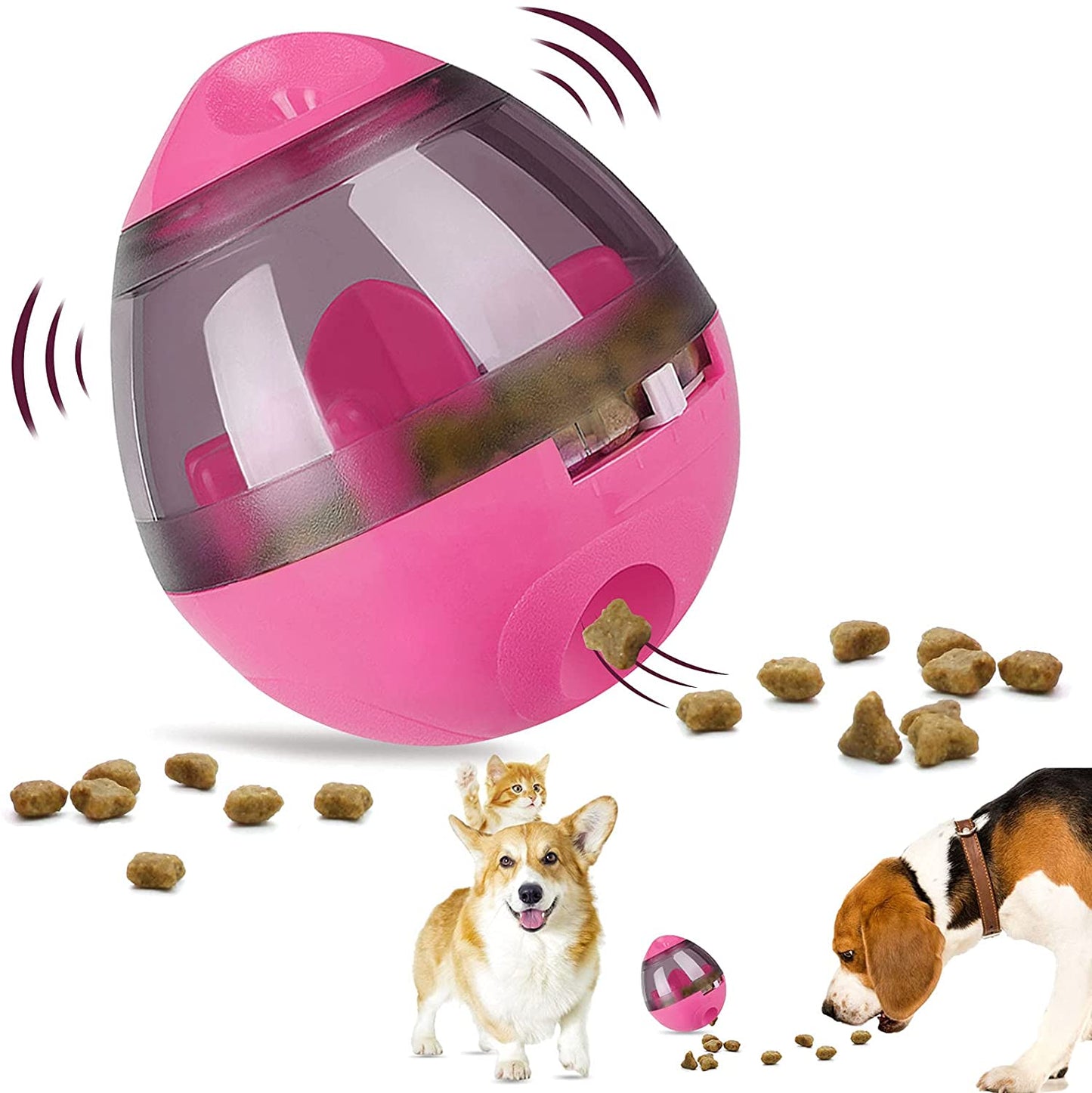 Balle distributrice de friandises pour chien et chat