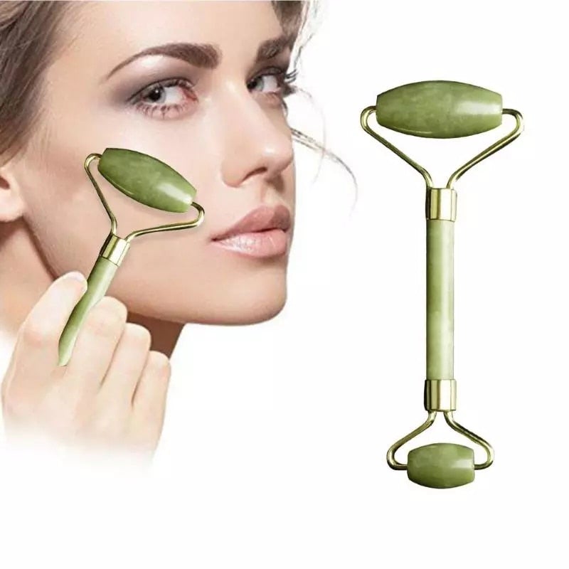 Roller visage en jade double embout